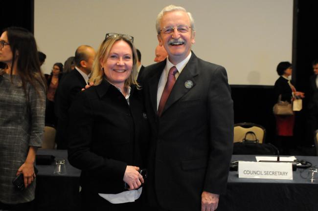 Karin Seydlitz, Council Member, Sweden, and William Ehlers, GEF Council Secretary