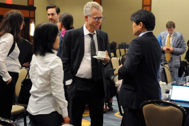 Taeko Takahashi, Japan; Peter Lallas, GEF Secretariat; and Tsuyoshi Hyokai, Council Member, Japan