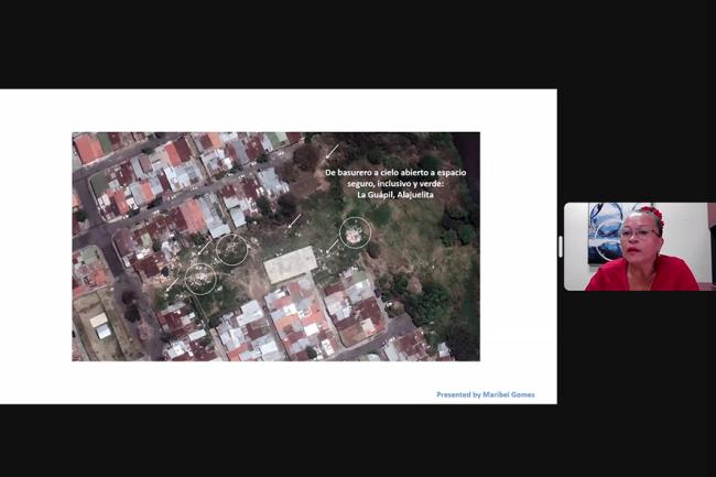 A slide by Maribel Gomez, Asociación de Desarrollo La Guapil, Alajuelita, Costa Rica