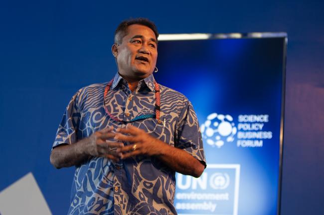 Toeolesulusulu Cedric Shuster, Minister for Natural Resources and Environment, Samoa - SPBF -27Feb2024