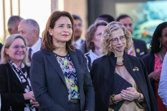 UNEA-6 President Leila Benali, Morocco, and Inger Andersen, Executive Director, UNEP