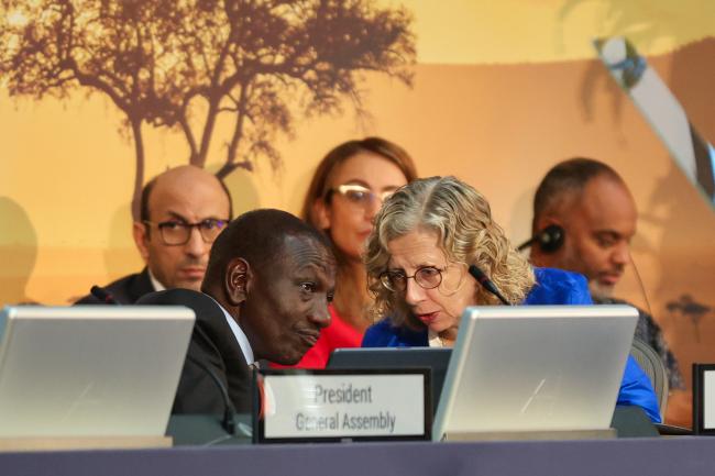 William Ruto, President of Kenya, and Inger Andersen, Executive Director, UNEP