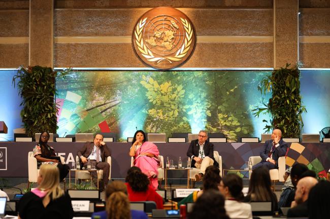View of the dais during a Multi-Stakeholder Dialogue