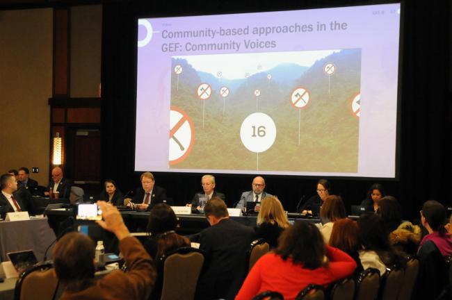 A video was displayed on the impact of GEF projects in communities