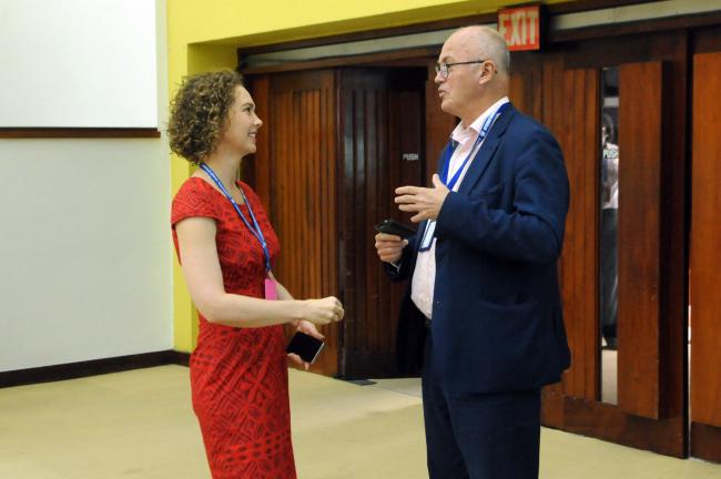 Alison​​​​ Swaddling, Commonwealth Secretariat, and Chris Brown, Nauru