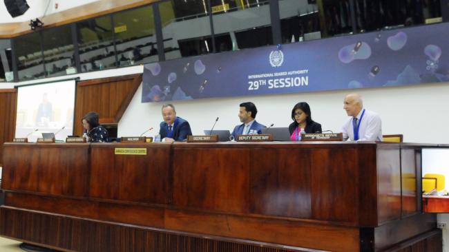 The dais during the Working Group