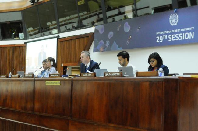 The dais during the session on 'The Inspection Mechanism'