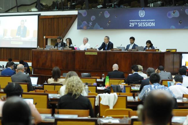 ISA-29 Council President Olav Myklebust, Norway, moderates Thursday's discussions