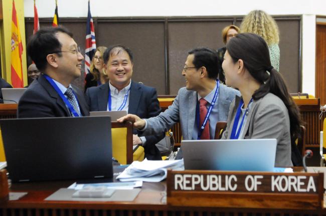 Delegates from the Republic of Korea