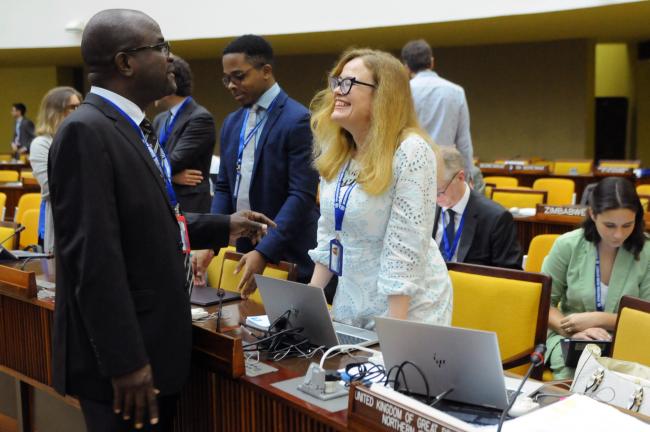 Eden Charles, Interim Director-General of the Enterprise, and Lowri Mai Griffiths, UK