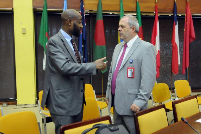 Francis Winston Changara, Zimbabwe, and Pablo Andrés Vidal, ISA Secretariat