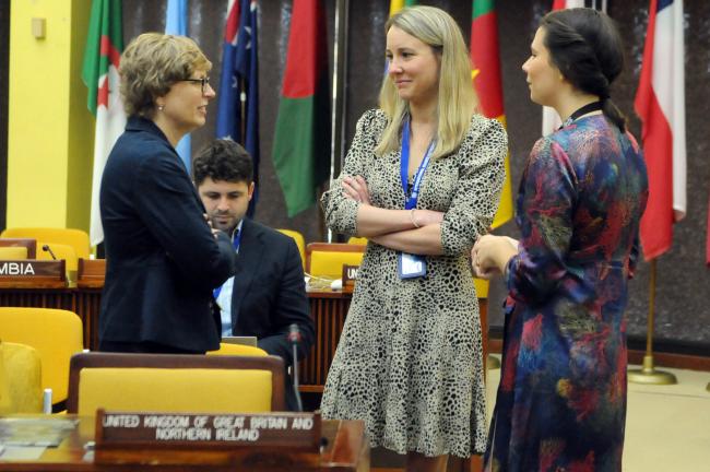 Helen Mulvein, Samantha Watts, and Amber Cobley, UK