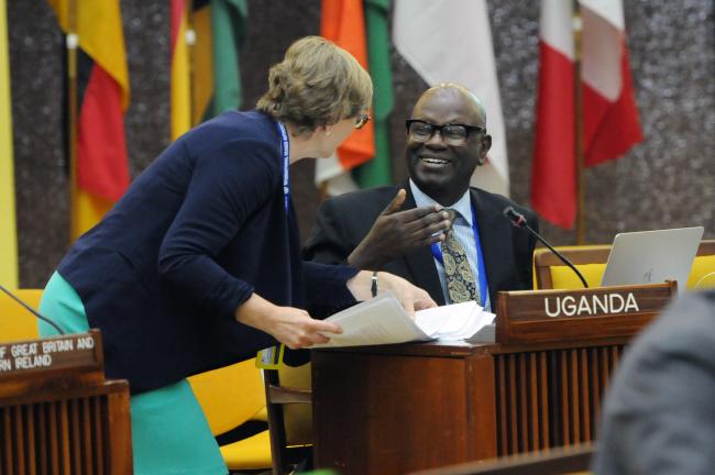 Helen Mulvein, UK, and Duncan Muhumuza Laki, Uganda