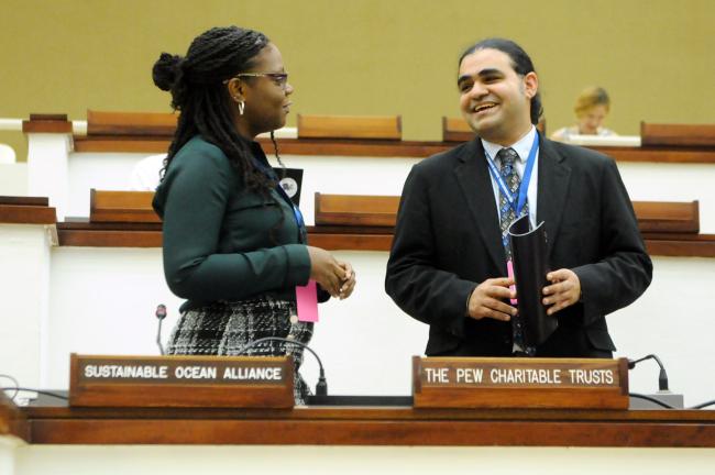 Khadija Stewart, WWF International, and Pradeep Singh, International Union for Conservation of Nature (IUCN)