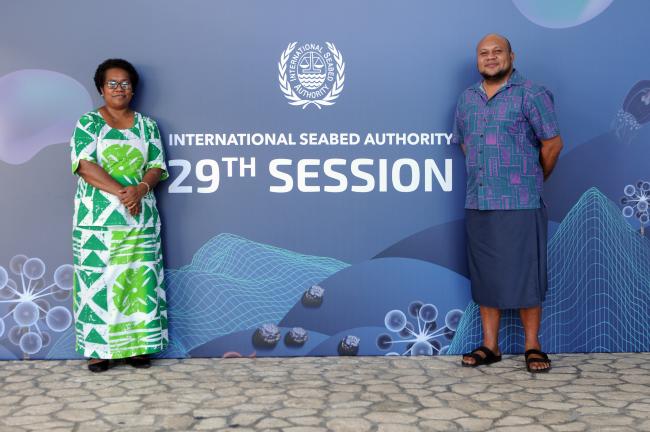 Maria-Goreti Muavesi, IUCN, and Joey Tau, Greenpeace International