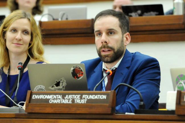 Martin Webeler, Environmental Justice Foundation