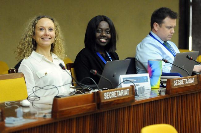 Noémie Wouters and Linda Ansu-Kyeremeh, ISA Secretariat