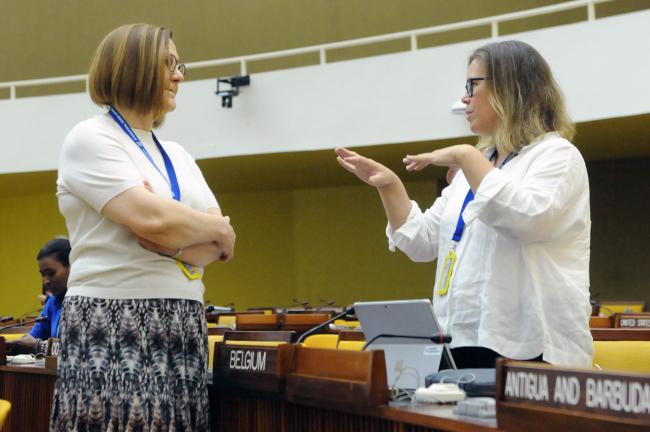 Sari Mäkelä, Finland, and Ellen De Geest, Belgium