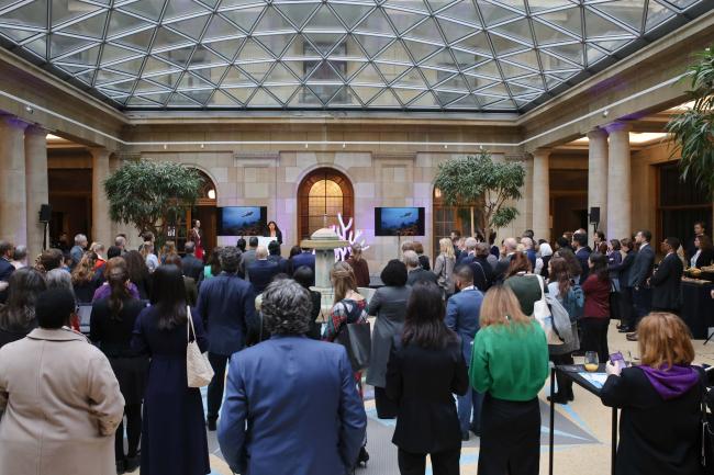 View of the room during the Opening segment