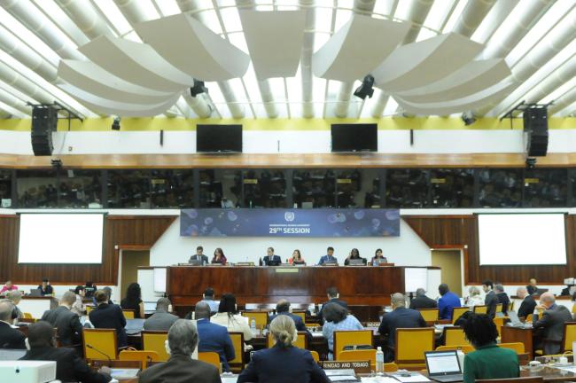 Delegates during the Working Group on institutional matters