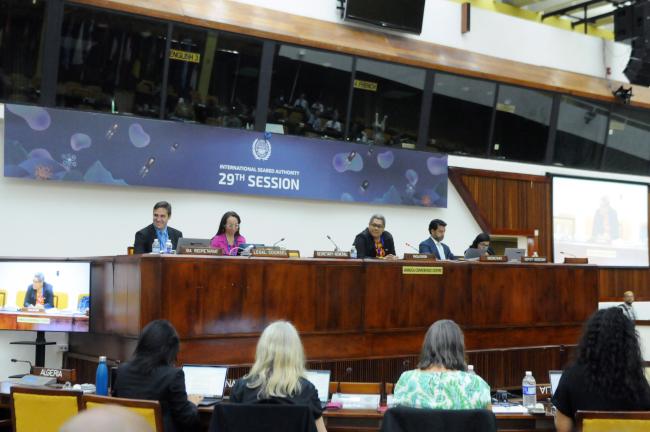 The dais during the working group