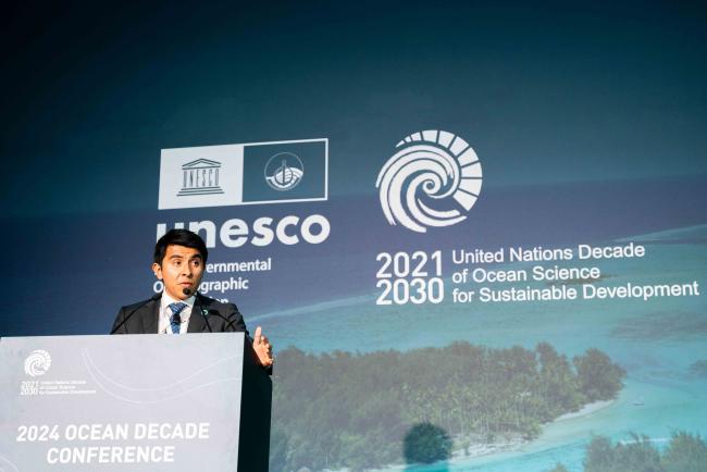 Alfredo Giron, Head of Ocean Action Agenda, World Economic Forum - UNOceanDecade-12April2024-photo