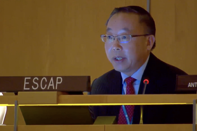 Hongpeng Liu, UN ESCAP - Global Stocktaking SDG7 - 19 April 2024 - Photo
