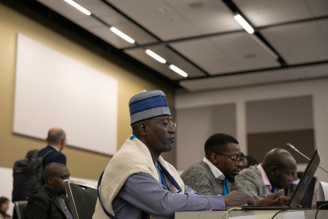 Delegates during the session