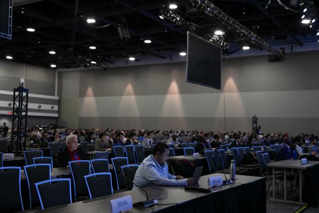 Delegates in plenary