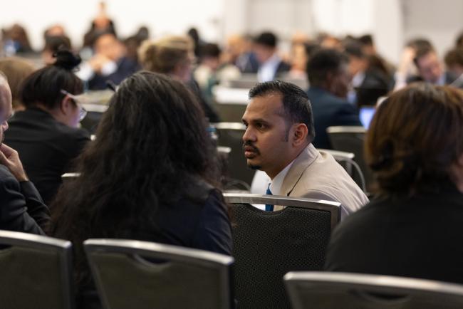 Delegates consult informally