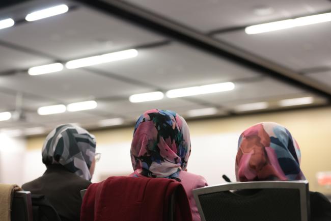 Delegates during the session