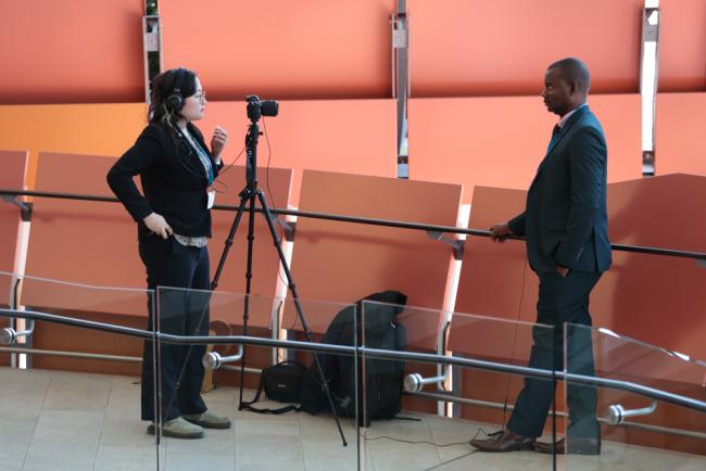 Various interviews are conducted throughout the day