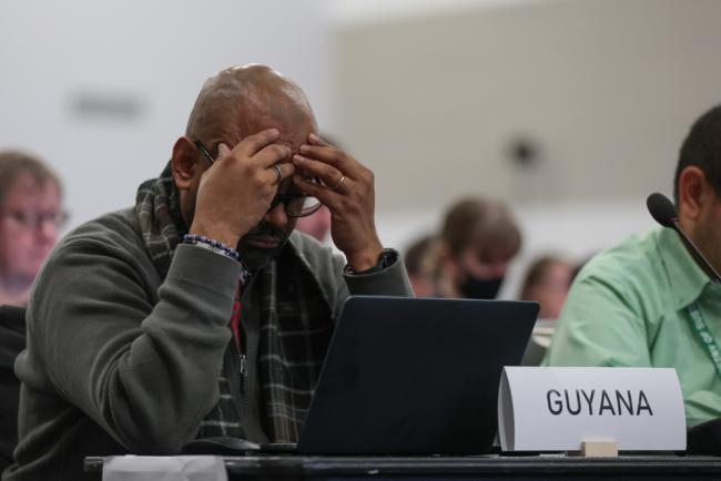 Delegates concentrate as difficult topics are discussed