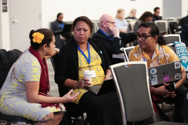 Delegates consult informally
