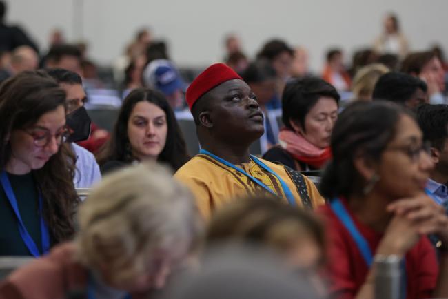 Delegates listen during discussions under Subgroup 1.2