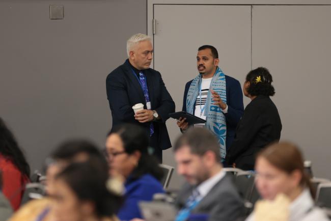 Delegates discuss the way forward