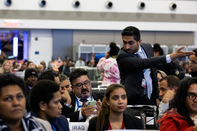 Delegates from Iraq and Saudi Arabia
