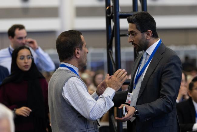 Delegates from Iran and Saudi Arabia