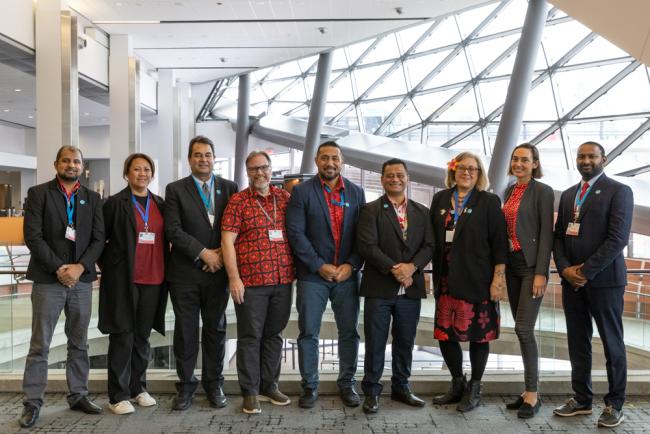 Delegates from the Secretariat of the Pacific Regional Environment Programme (SPREP)
