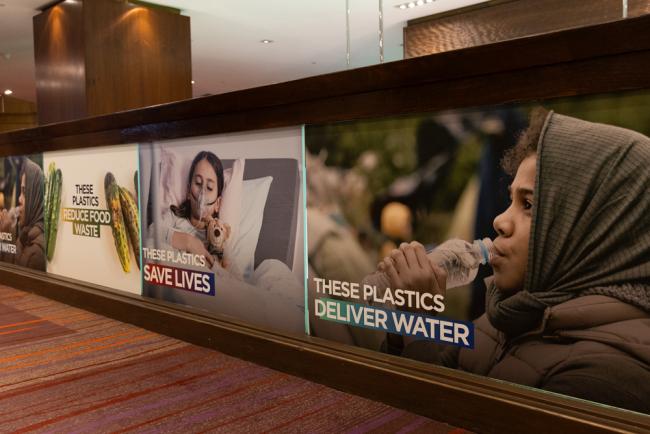Pro-plastic propaganda seen at hotels in Ottawa