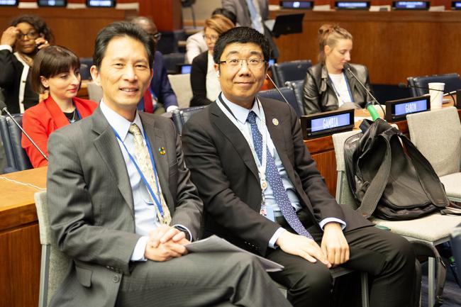 Yufu Guo, China and Sixian Zheng, China - UNFF19 - 10May2024