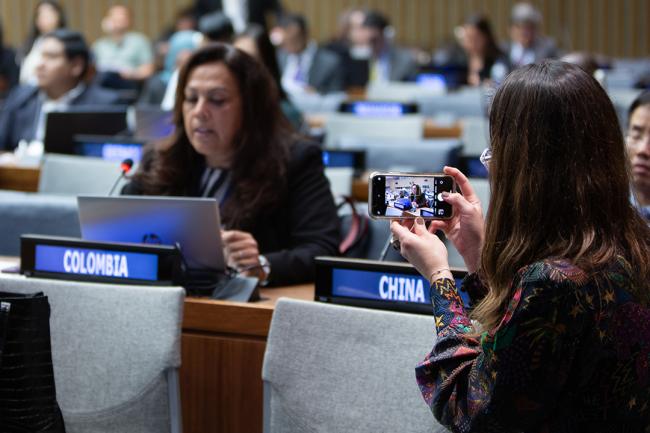 1 Delegate During Plenary - UNFF19 - 6May2024