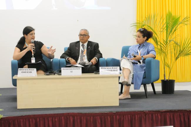 The dais during the Fireside Chat portion of the Second Interactive Dialogue