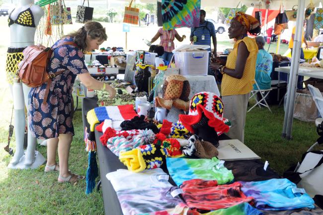 Delegates visit the cultural fair which opened today