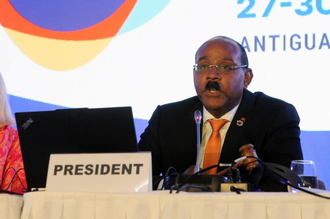 Gaston Alphonso Browne, President of 4th SIDS Conference