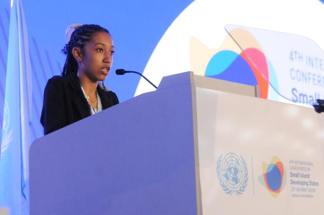 Horisha Savy, SIDS Youth and Children Action Summit Steering Committee