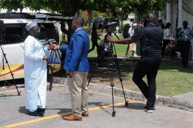 The local media at the 4th SIDS Conference