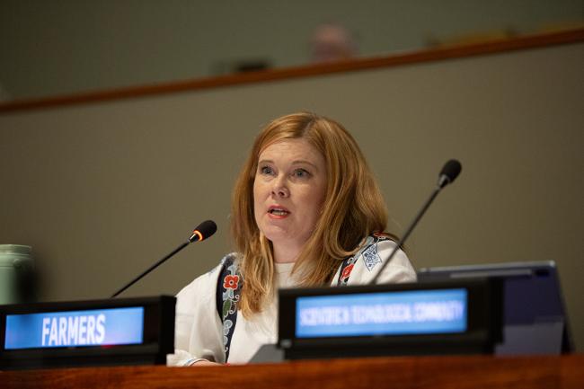 Mia Crawford, Forest Director, EU and International Affairs, Federation of Swedish Family Forest Owners, and Head of Delegation of the World Farmers Organisation to UNFF19 - UNFF19 - 9May2024