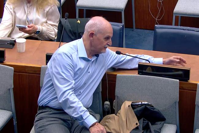 A participant during the Q&A session