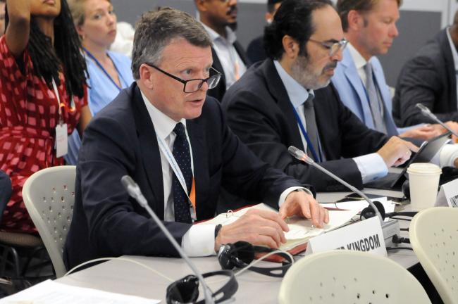 Richard Benyon, Minister of State for Climate, Environment and Energy, UK
